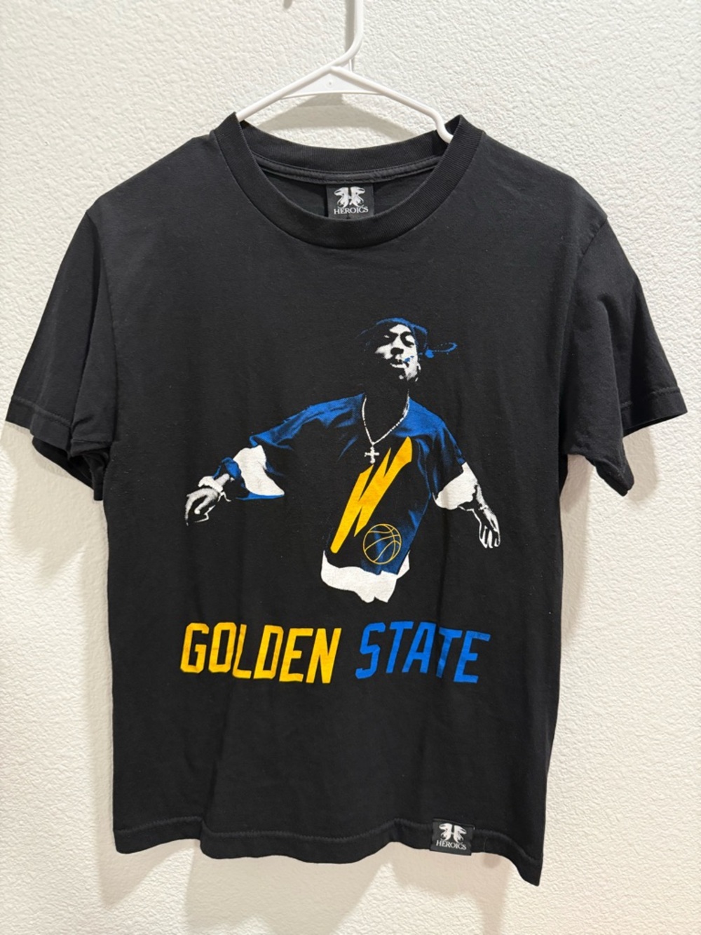 2PAC Golden State Warriors Graphic Tee - Black